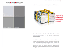 Tablet Screenshot of albert-mediamarketing.de